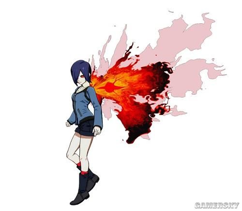 月山习螺旋状围上手臂的赫子成为了攻防一体的武器.