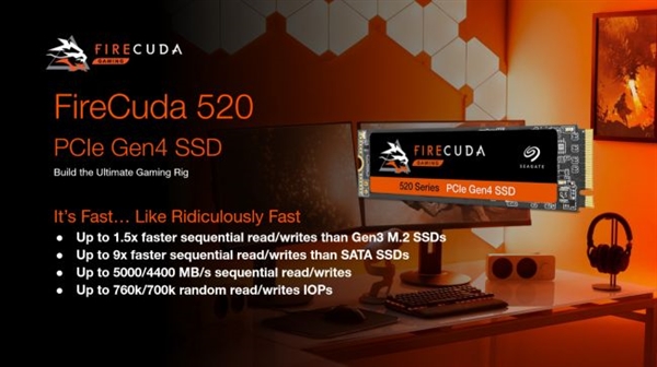 希捷推出FireCuda 520 SSD新品,支...