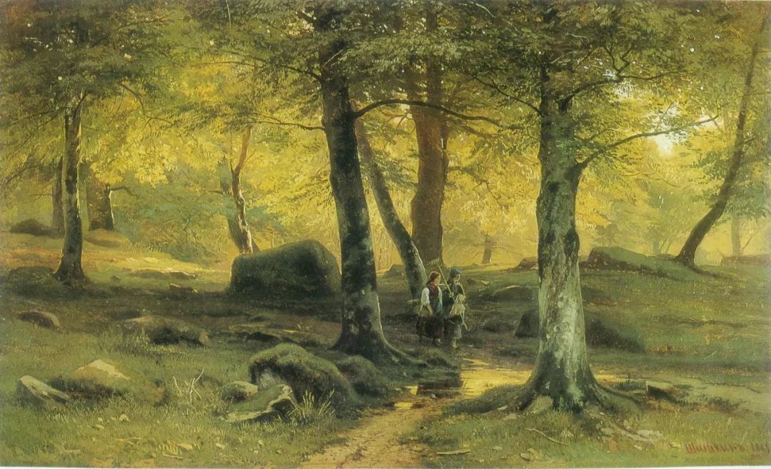 他笔下的所体现出的森林之美!可谓是美不胜收!