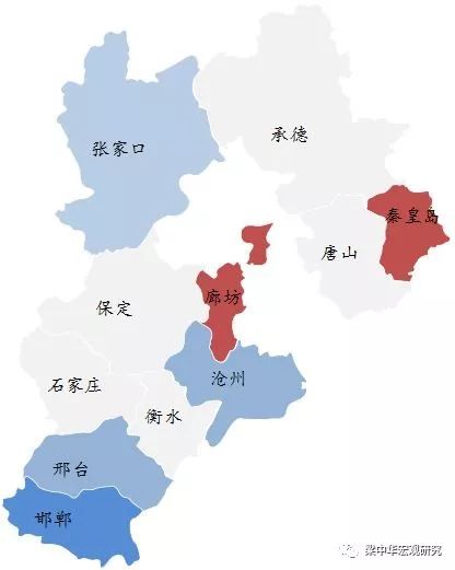 图表：2018年河北省各地级市人口流入流出分布