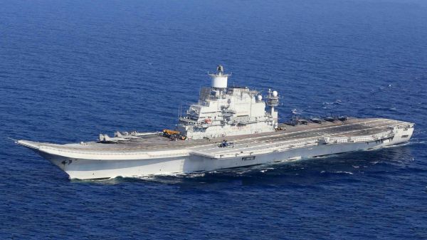 资料图片：印度海军“超日王”号航母。（图片来源于网络）