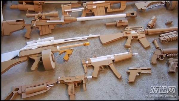 纸制m4以假乱真!手工达人晒labo版《绝地求生》枪械