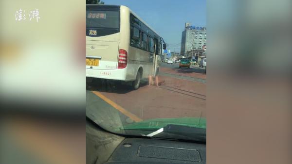 西安砍人事件:西安公交砍人事件:嫌犯后排开始砍 下车后又行凶
