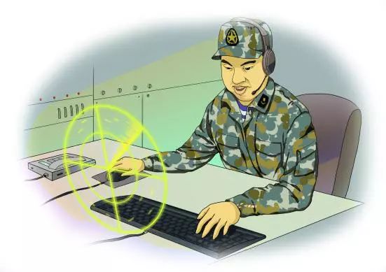 海上的蛛丝马迹 就是扫荧屏上的目标点 一句话烙在每一个雷达兵的心里