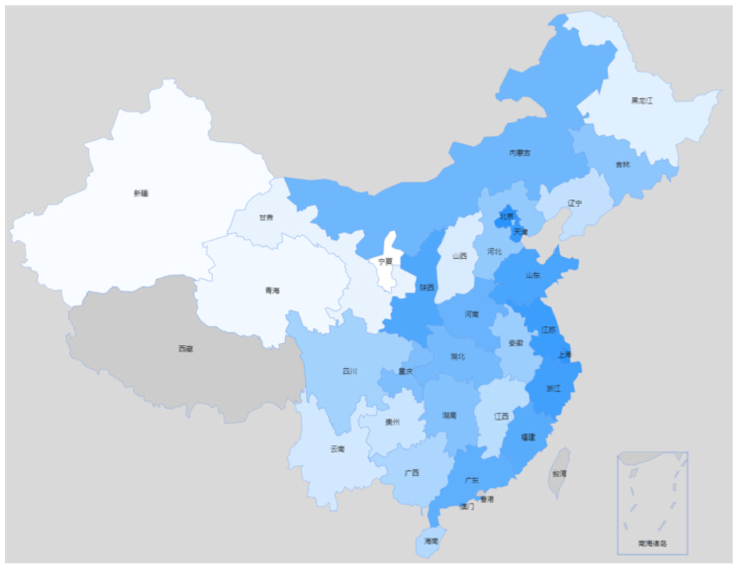 可放大中国地图城市图片