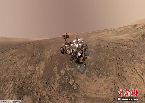 资料图：“好奇”号火星探测器在火星维拉鲁宾岭的“自拍照”。