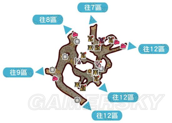 《怪物猎人世界》各地区素材采集点地图一览