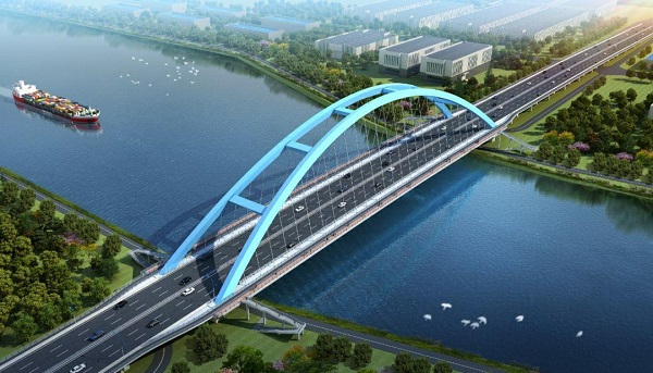 图说:南芦公路桥拆除改建后效果图 隧道股份路桥集团供图