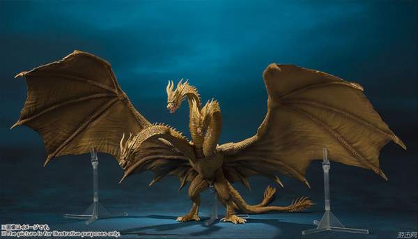 《哥斯拉2》王者基多拉可动模型 黄金三头龙威武霸气