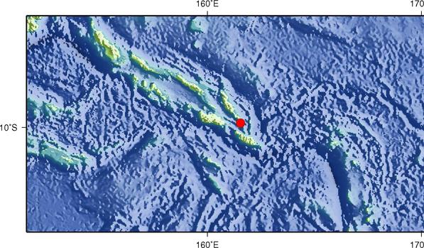 9月10日3时31分所罗门群岛发生6.5级地震