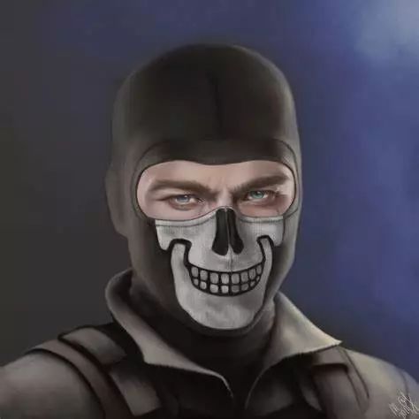 使命召唤6中那个戴骷髅面罩的幽灵为何人气这么高