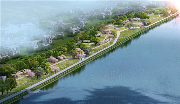 赏江景防洪堤游埠枢纽护岸工程一举多得