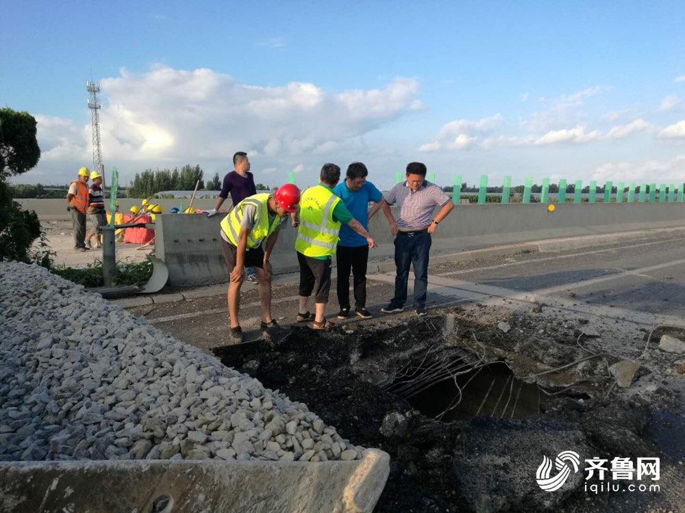 g20青银高速k178丹河桥梁抢修成功,道路恢复畅通!