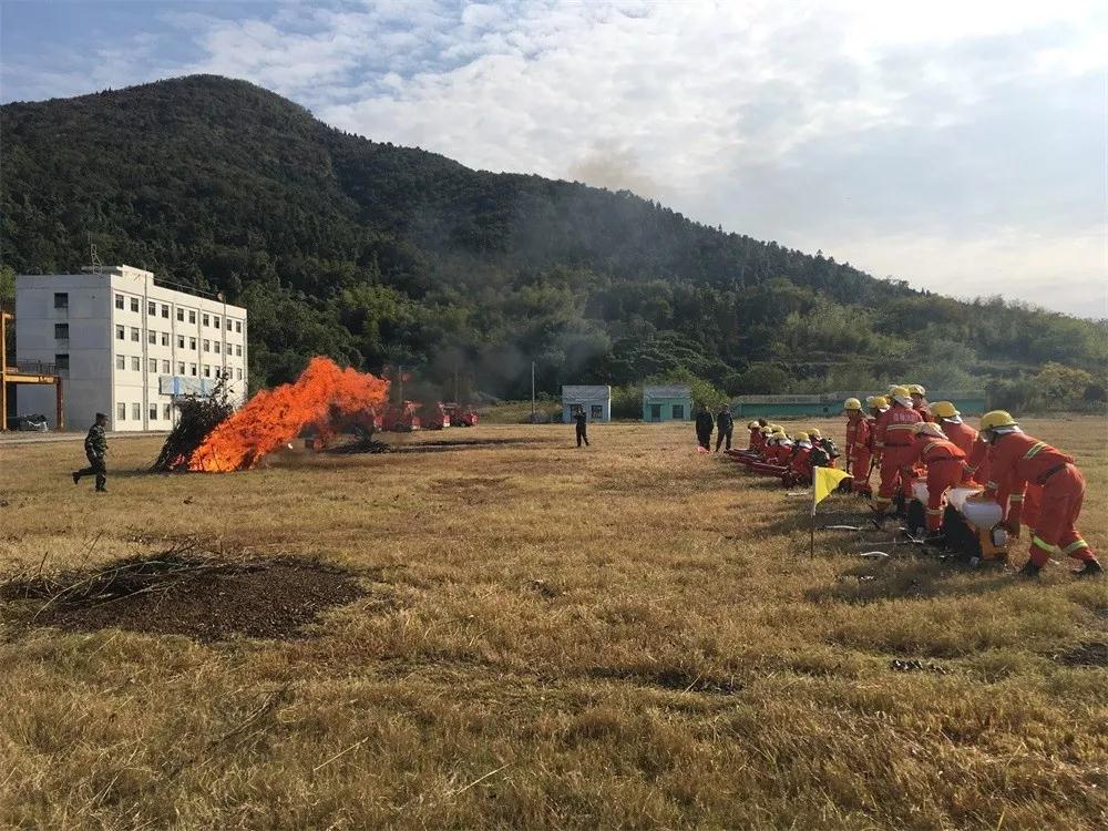 在江宁区防火办和区林业局的组织下,来自牛首山林场,东善桥林场,谷里