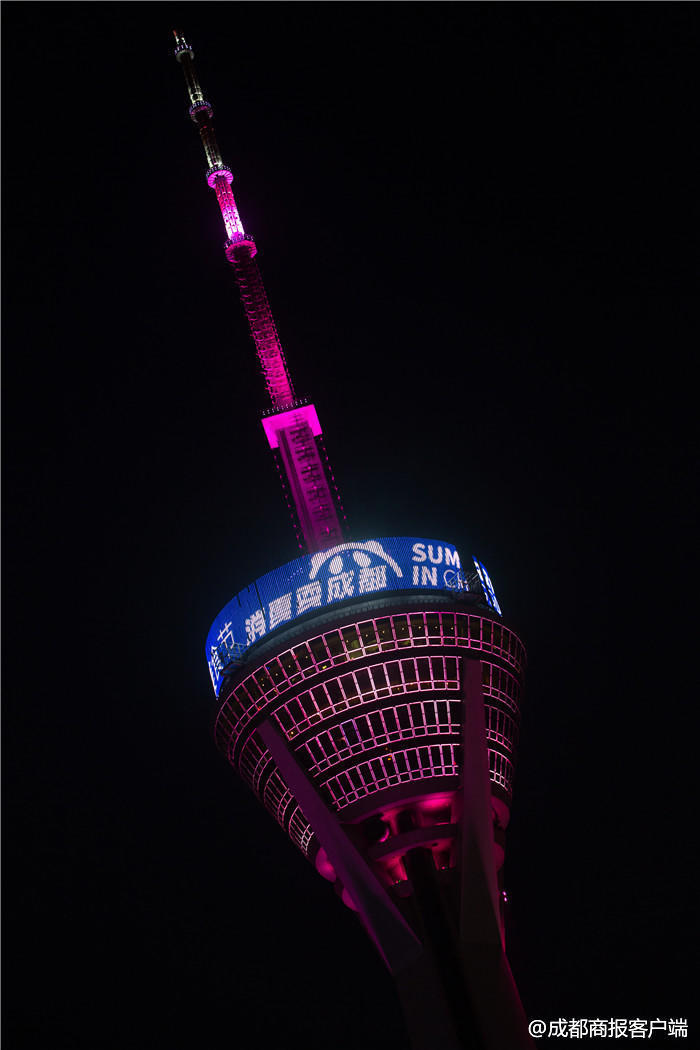 339天府熊猫塔将再现灯光秀