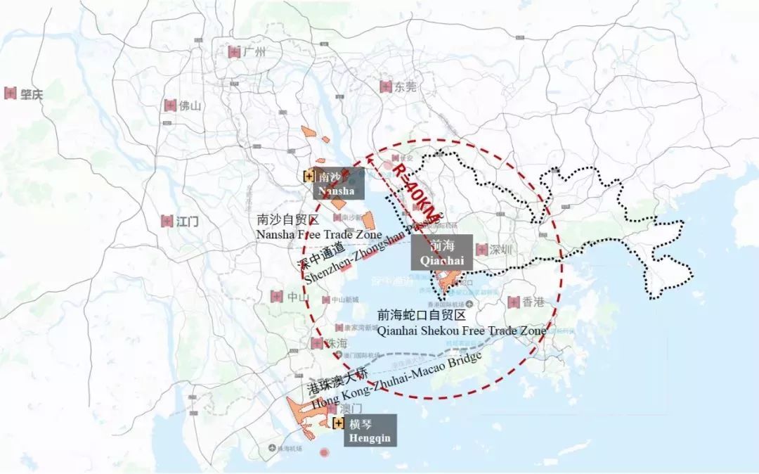 前海在粤港澳大湾区的位置