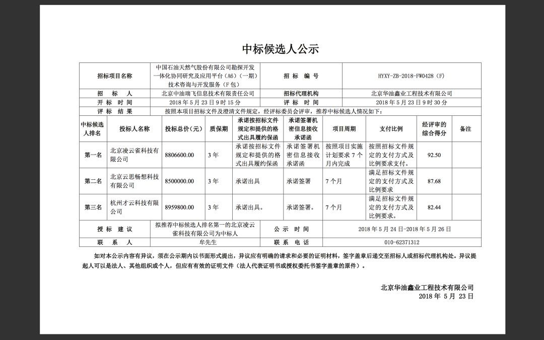 灵雀云vs 时速云vs 才云:中石油990 万元IT