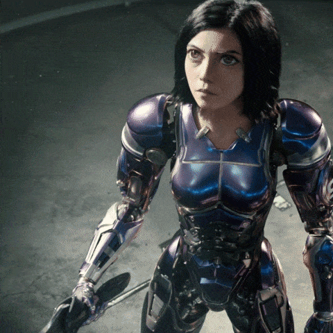 cg特效xscif原创看大眼萌妹手撕机器人战斗天使alita来燃爆这个雨季