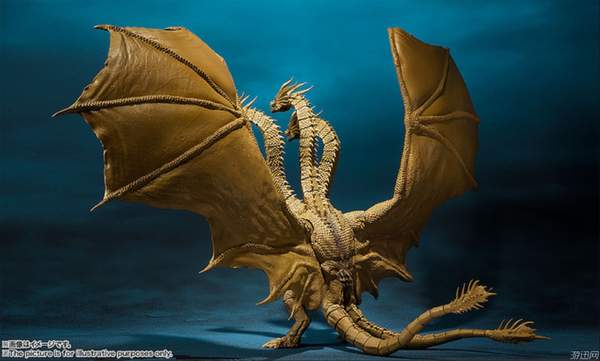 《哥斯拉2》王者基多拉可动模型 黄金三头龙威武霸气