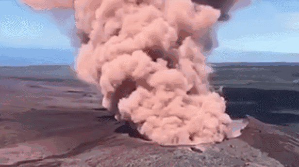 夏威夷火山喷发