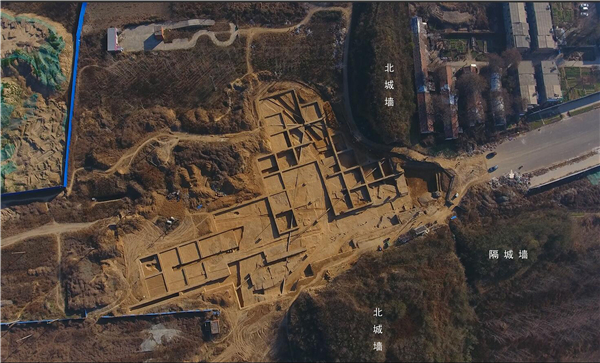 北城门遗址航拍图