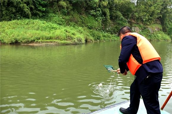 合川双凤镇志愿者呵护渠河 保护身边的绿水青