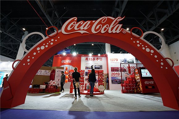 可口可乐展区.
