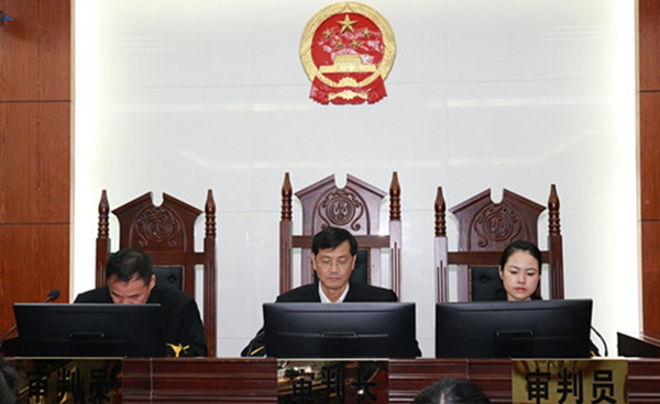 钦州中院代院长李忠林开庭审理一起民间借贷纠