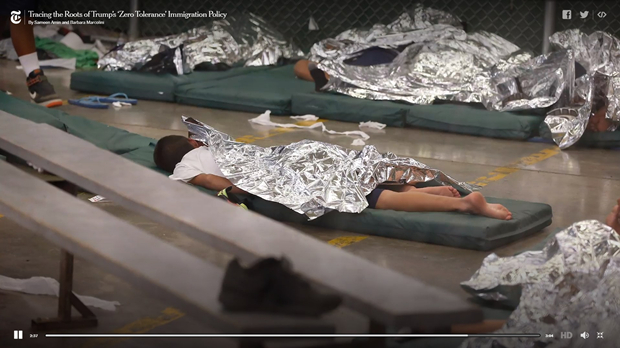 美国民众国会山抗议骨肉分离近600人被捕