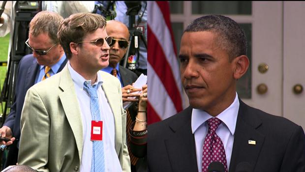 2012年跟奥巴马口角的保守记者，老板恰恰是卡森 图源：CBS News