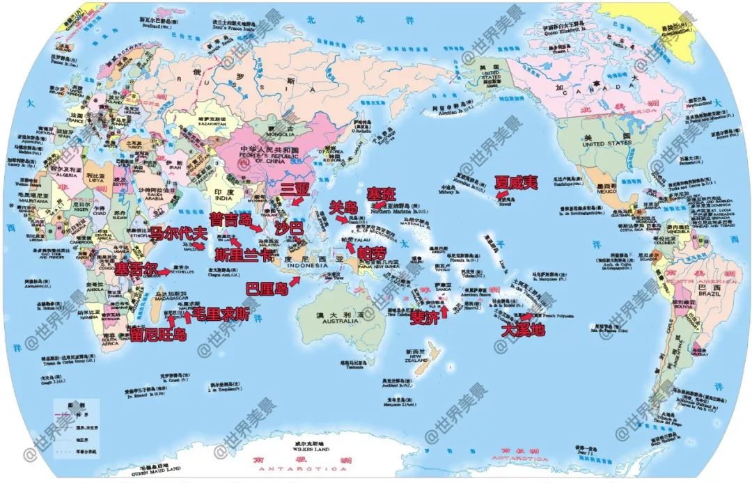 世界主要半岛名称地图图片