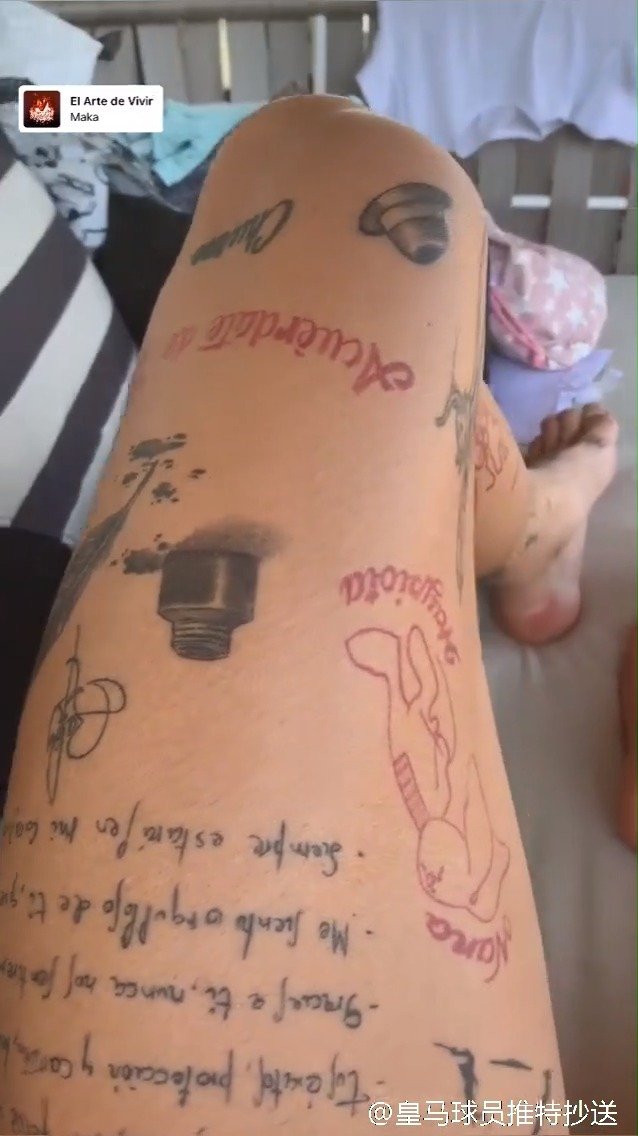 塞尔吉奥·拉莫斯左腿纹身一览