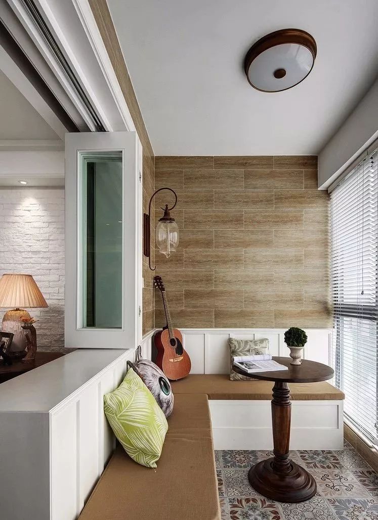 140㎡三居美式,阳台做卡座花园,儿童房比我家客厅还大