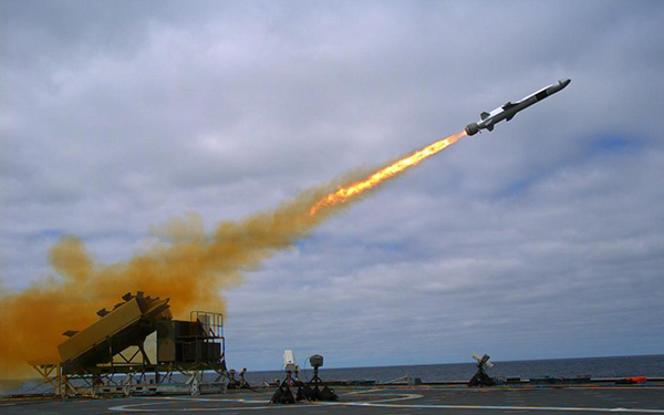  美国陆军正考虑装备NSM岸舰导弹。