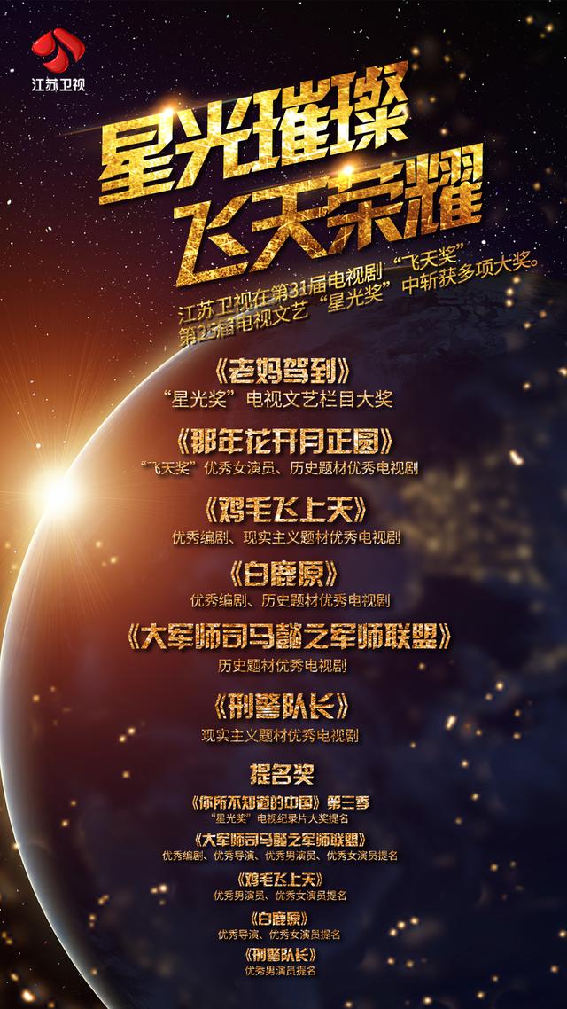 31届电视剧"飞天奖" 《那年花开月正圆》和孙俪双双捧大奖