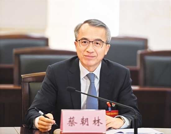 市委常委南沙区委书记蔡朝林