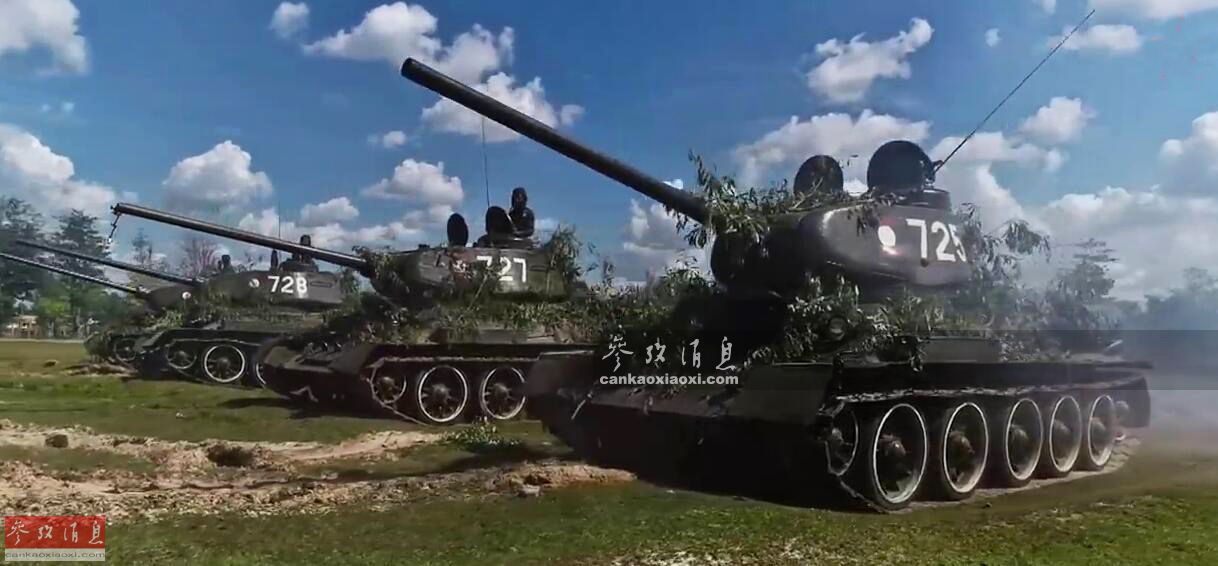 老挝t34坦克首曝光 近日,俄媒记者首次探访老挝陆军的t-34/85坦克部队