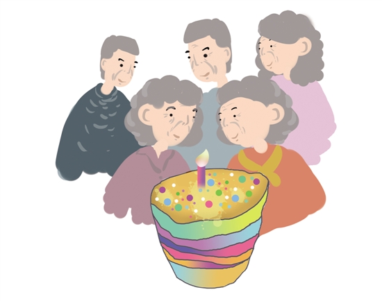 美国老人这样过生日