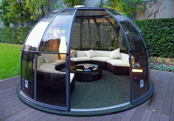 等我家有了院子,一定要做一个圆形阳光房,安装方便又上档次