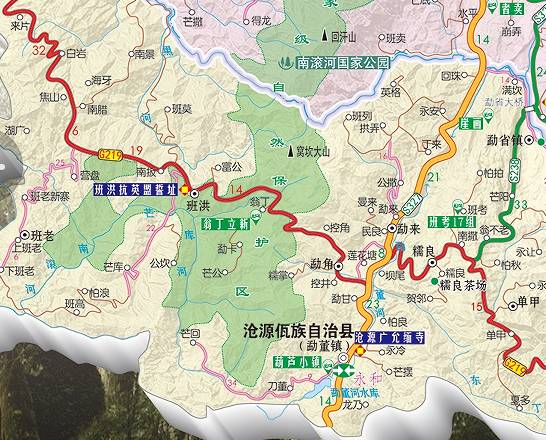 地图一点通★沧源,这个隐世而不受打扰的小城,静谧低调,却也散发着