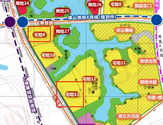 狮山博爱湖蓝图曝光41宗地3小学2地铁2宗靓地在路上