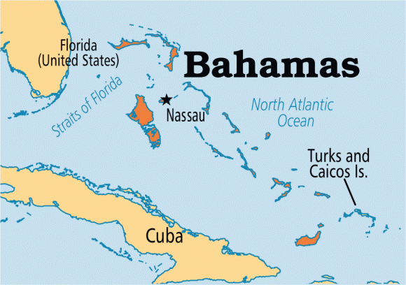 巴哈马世界地图位置图片