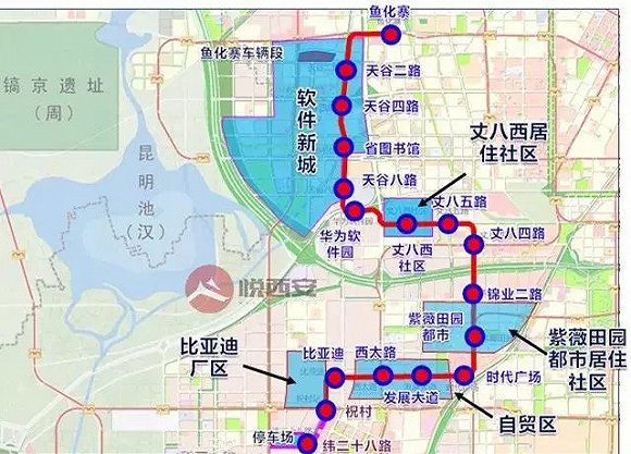 西安云轨示范线开工列车骑跨单轨上造价为地铁15