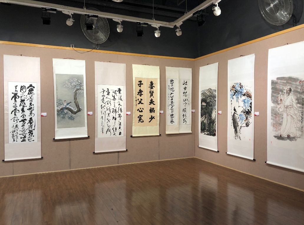 广州首届全市文化站优秀书画联展来了