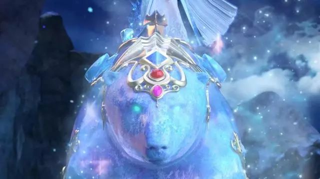 两人都召唤出了各自的神兽,辛灵是七色神鹿,而冰公主是冰极白熊