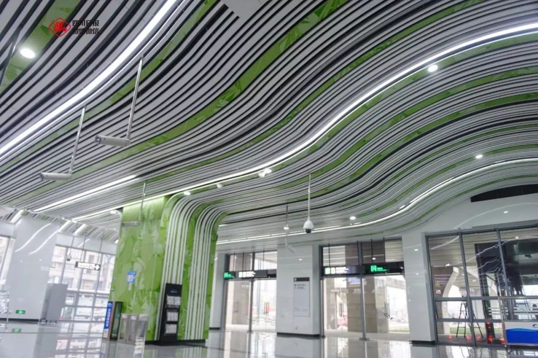 成都地铁3号线二三期车站正式亮相啦!