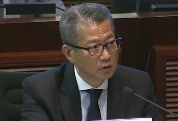 香港財政司司長陳茂波(香港電臺)