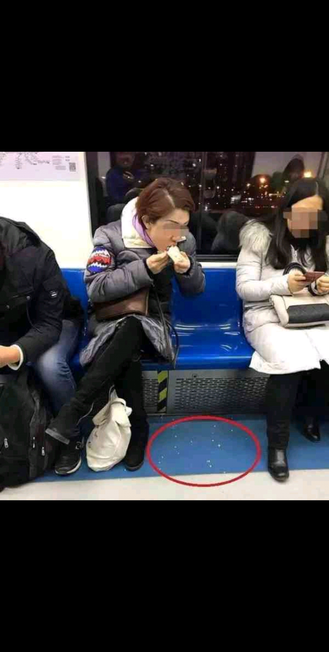 在北京地铁吃萨其马残渣洒满地 “凤爪女”已被行政拘留