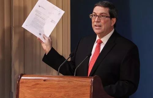 图为古巴外交部长布鲁诺·罗德里格斯资料照片。（新华社/法新）
