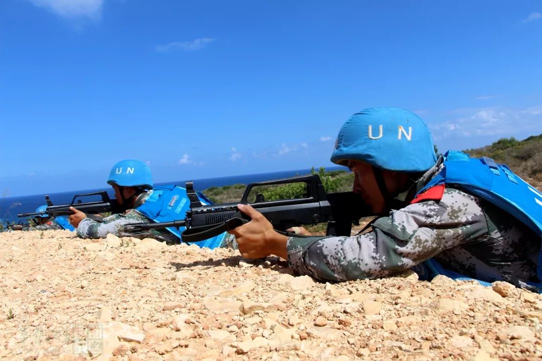 中国驻黎巴嫩维和部队参加钢铁风暴2018多国联合演习